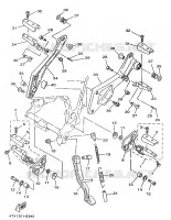 STAND / FOOTREST for Yamaha TDM 1997