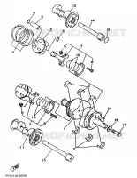 CRANKSHAFT / PISTON for Yamaha TDM 1997