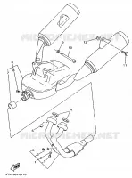 EXHAUST for Yamaha TDM 1997