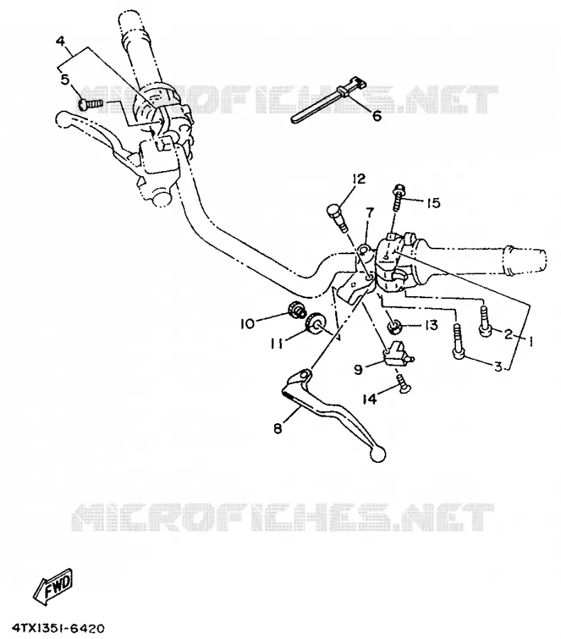 SWITCH / LEVER Yamaha MOTO 850 1998 TDM  TDM850