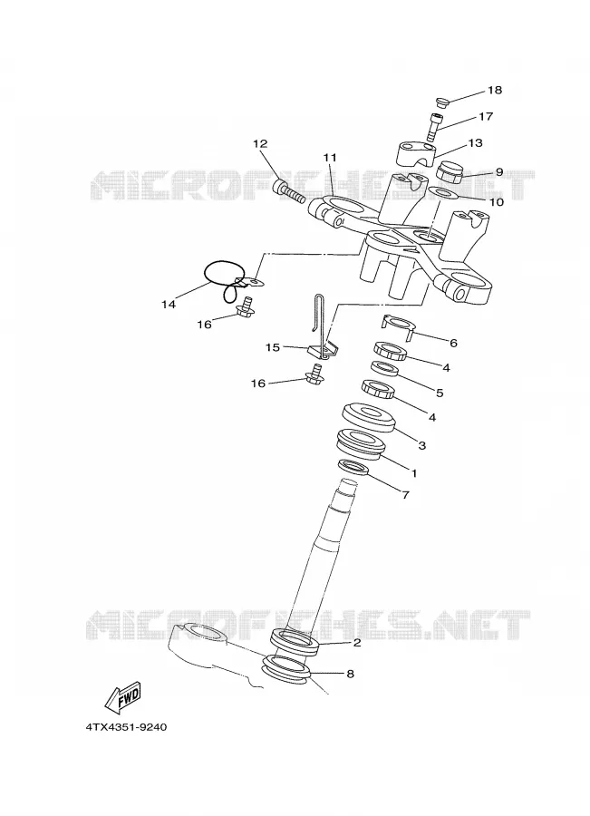 STEERING Yamaha MOTO 850 2000 TDM  TDM850