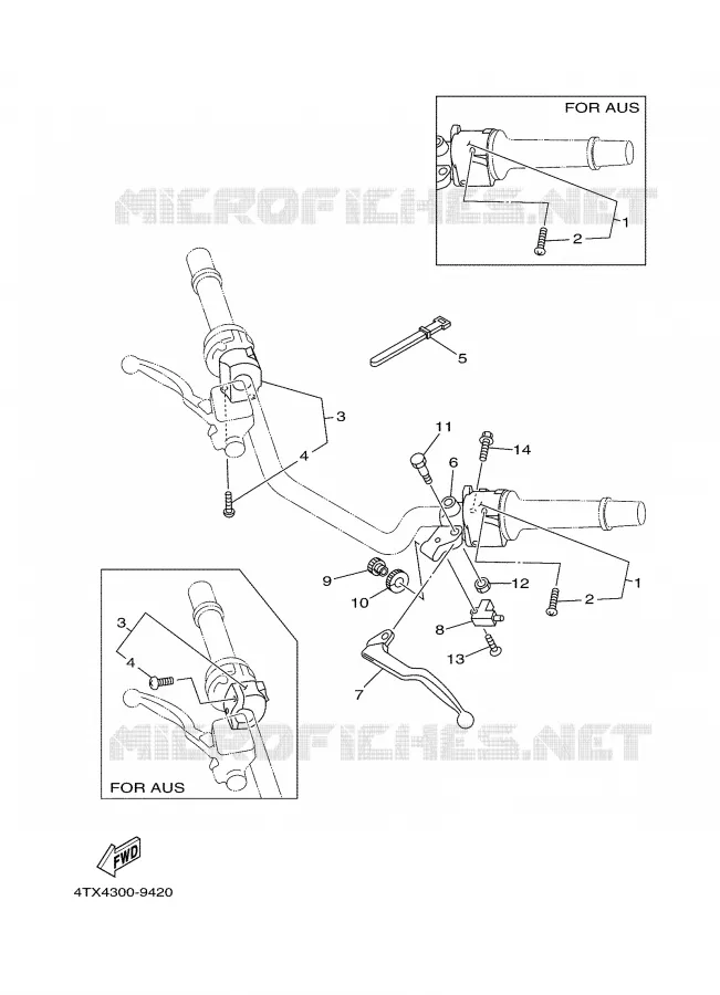 SWITCH / LEVER Yamaha MOTO 850 2001 TDM  TDM850