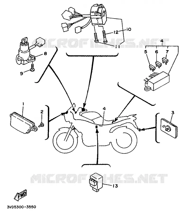 ALTERNATIVE ELECTRICAL  Yamaha MOTO 850 1993 TDM  TDM850E
