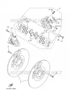 FRONT BRAKE CALIPER for Yamaha TDM 2001