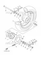 REAR WHEEL for Yamaha TDM 2001