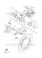 REAR BRAKE CALIPER for Yamaha TDM 2001