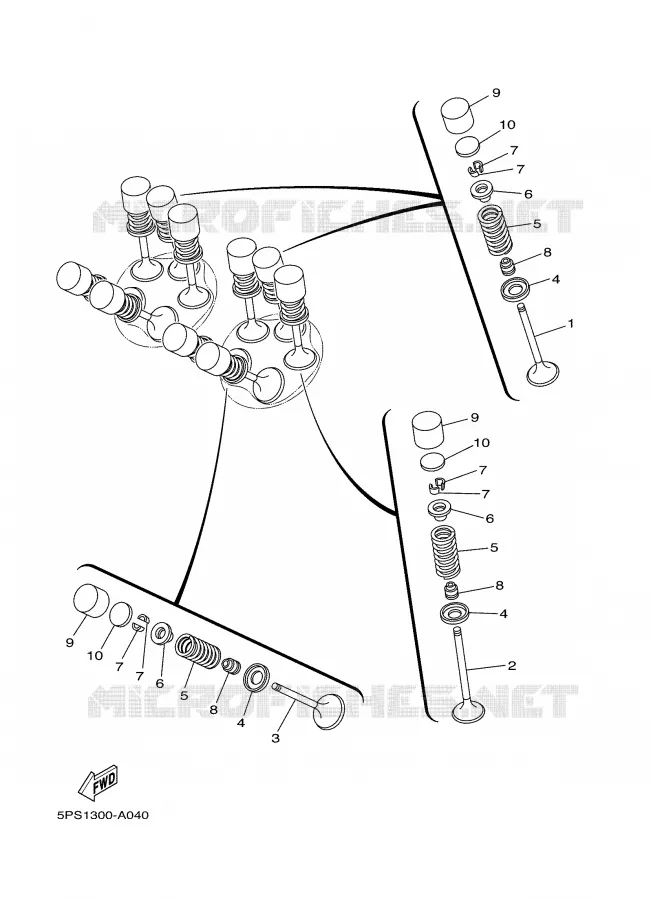 VALVE Yamaha MOTO 900 2003 TDM  TDM900