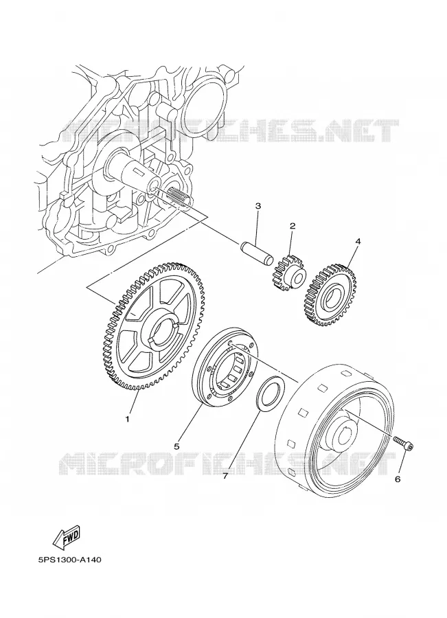STARTER CLUTCH Yamaha MOTO 900 2003 TDM  TDM900
