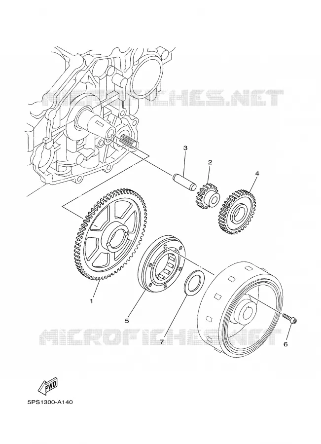 STARTER CLUTCH Yamaha MOTO 900 2004 TDM  TDM900