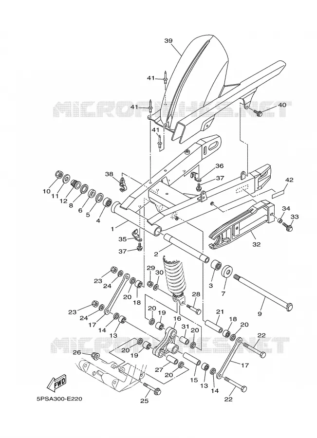 SWINGARM Yamaha MOTO 900 2006 TDM  TDM900