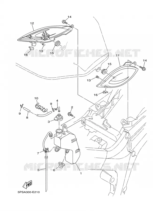 SIDE COVER Yamaha MOTO 900 2007 TDM  TDM900
