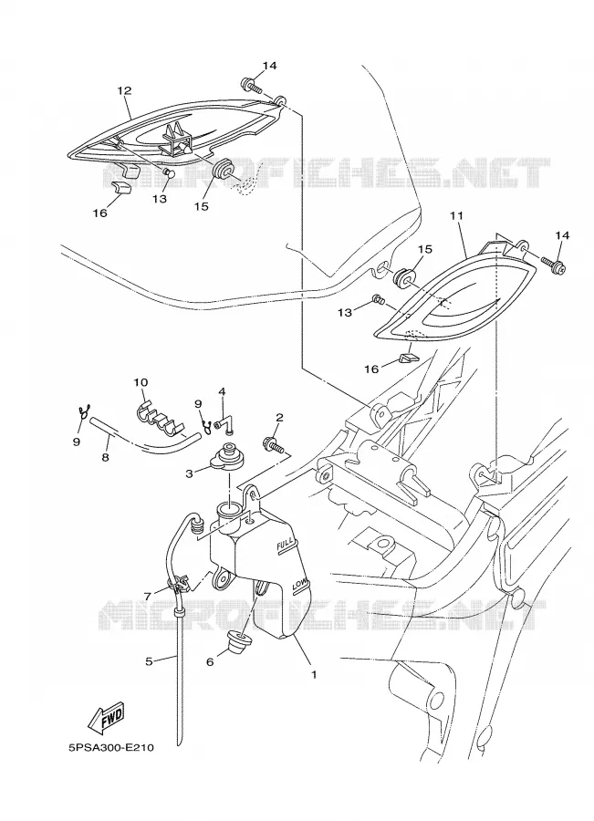 SIDE COVER Yamaha MOTO 900 2008 TDM  TDM900