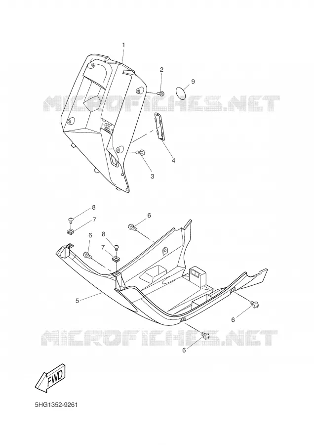 LEG SHIELD Yamaha SCOOTER 50 2002 BOOSTER  CW50