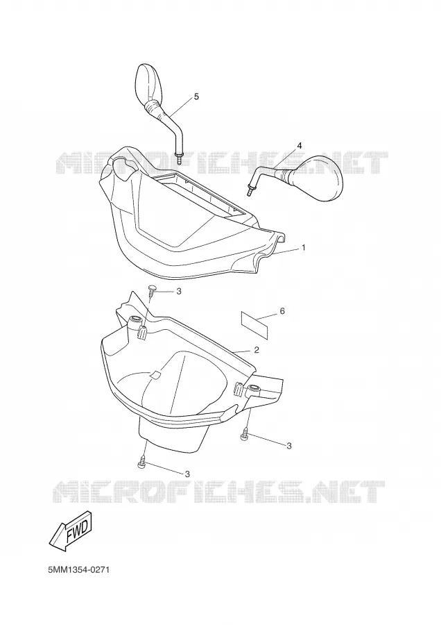 COVER 1 Yamaha SCOOTER 50 2001 BOOSTER  CW50 SP