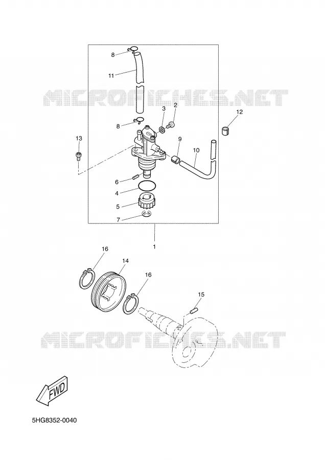 OIL PUMP Yamaha SCOOTER 50 2001 BOOSTER  CW50 ZUMA