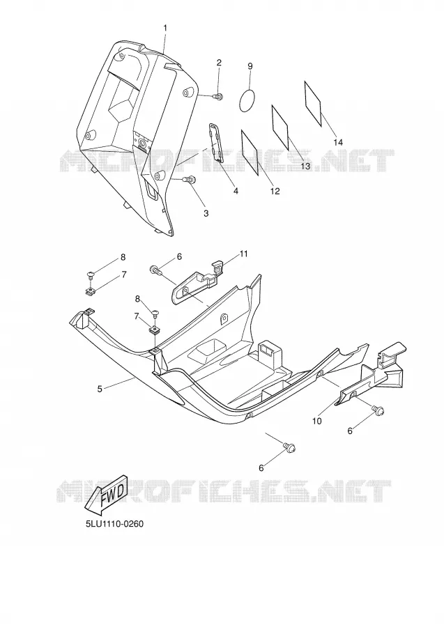 LEG SHIELD Yamaha SCOOTER 50 2001 BOOSTER  CW50 ZUMA