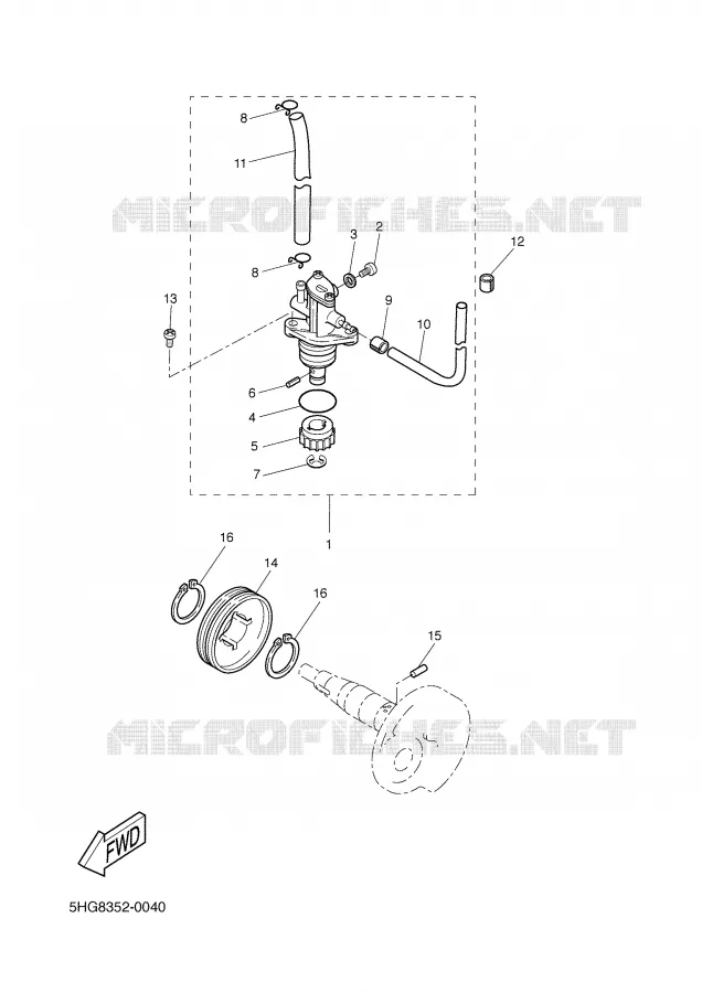OIL PUMP Yamaha SCOOTER 50 2004 BW'S  CW50L