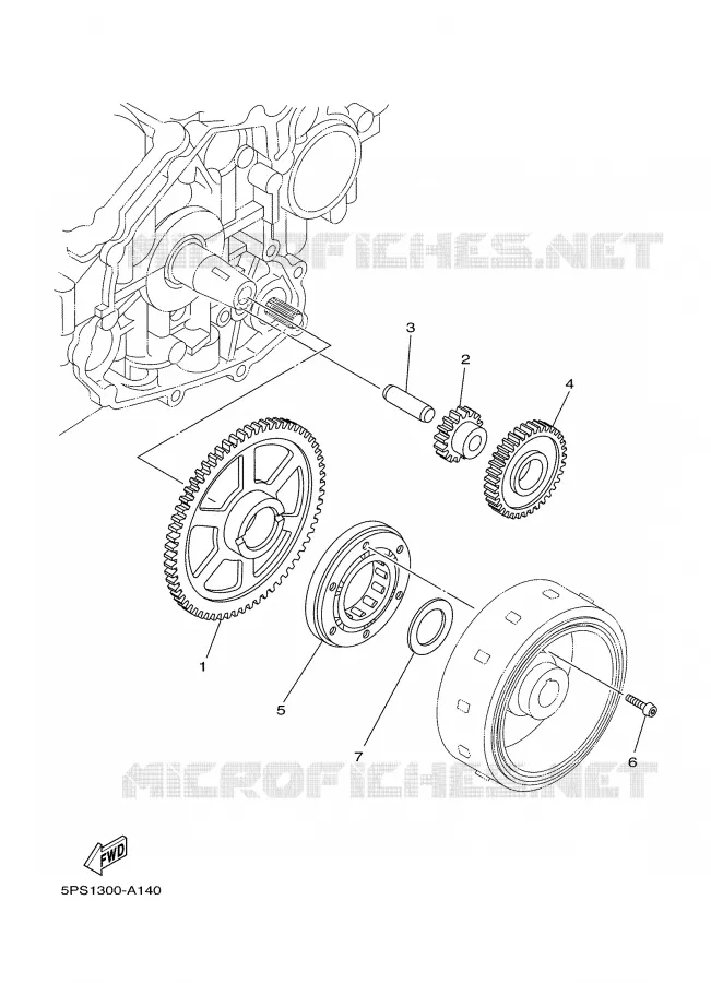 STARTER CLUTCH Yamaha MOTO 900 2002 TDM  TDM900P