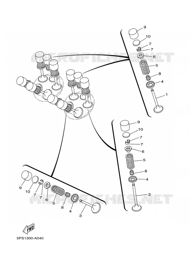 VALVE Yamaha MOTO 900 2003 TDM  TDM900R