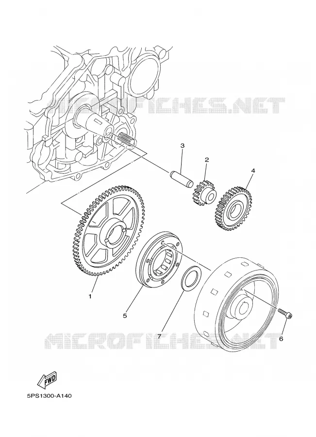 STARTER CLUTCH Yamaha MOTO 900 2003 TDM  TDM900R