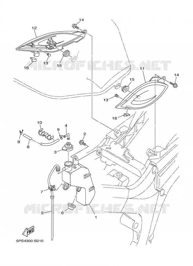 SIDE COVER Yamaha MOTO 900 2005 TDM  TDM900T