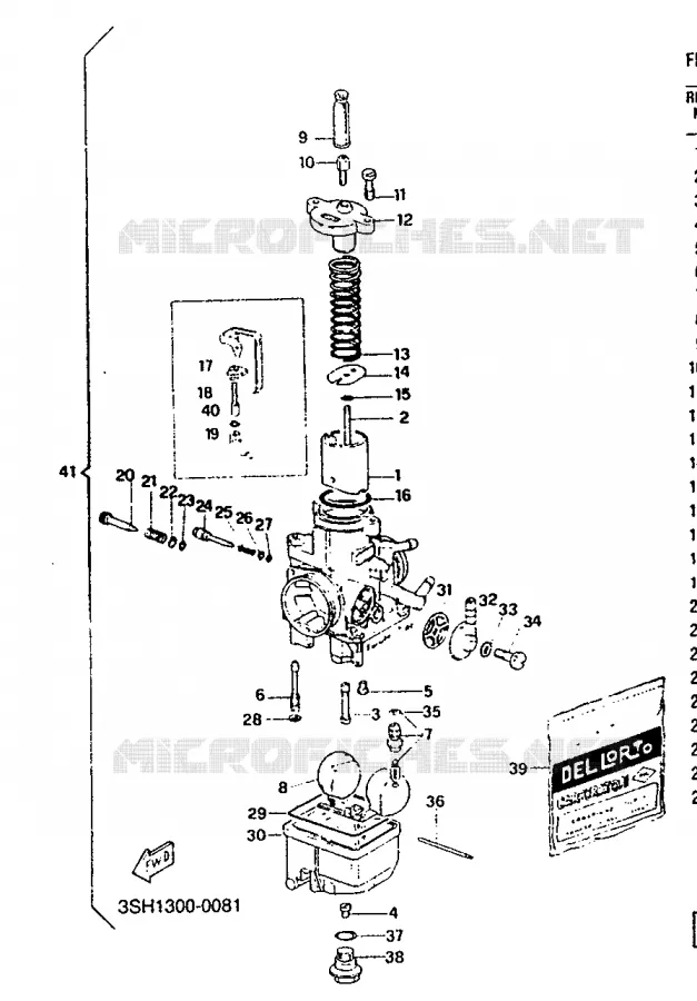 CARBURETOR Yamaha MOTO 125 1991 TDR  TDR125
