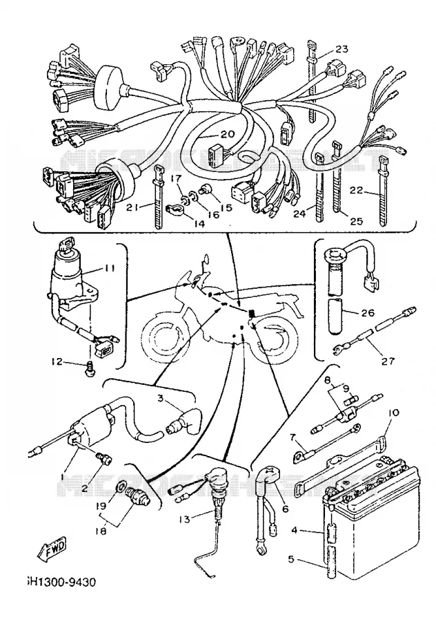 ELECTRICAL 1 Yamaha MOTO 125 1991 TDR  TDR125