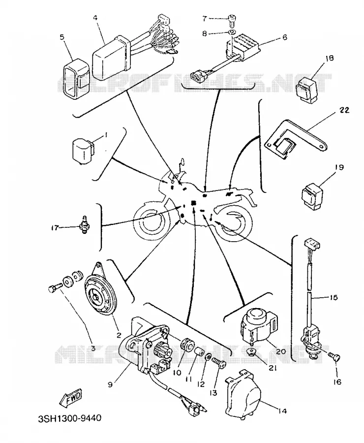 ELECTRICAL 2 Yamaha MOTO 125 1991 TDR  TDR125