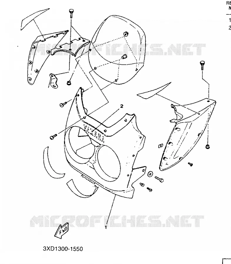 COVER 1 Yamaha MOTO 125 1991 TDR  TDR125