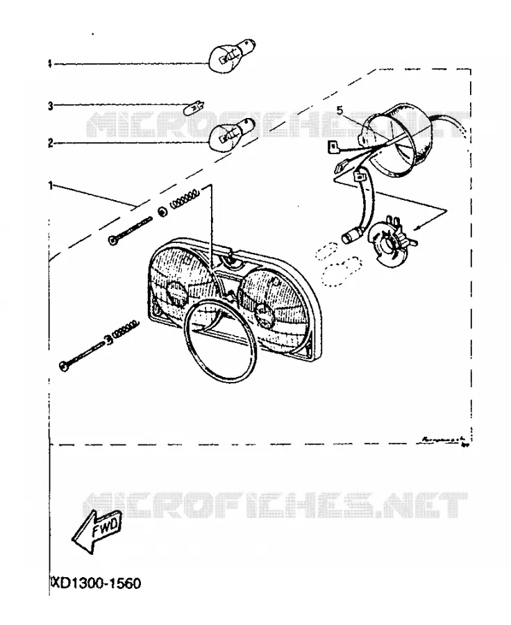 HEADLIGHT Yamaha MOTO 125 1991 TDR  TDR125