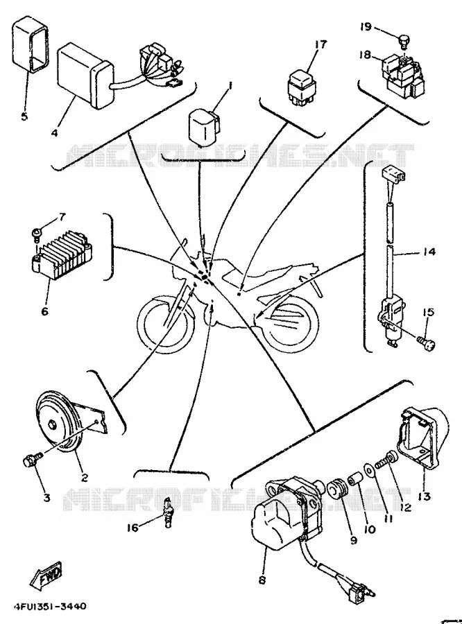 ELECTRICAL 2 Yamaha MOTO 125 1993 TDR  TDR125