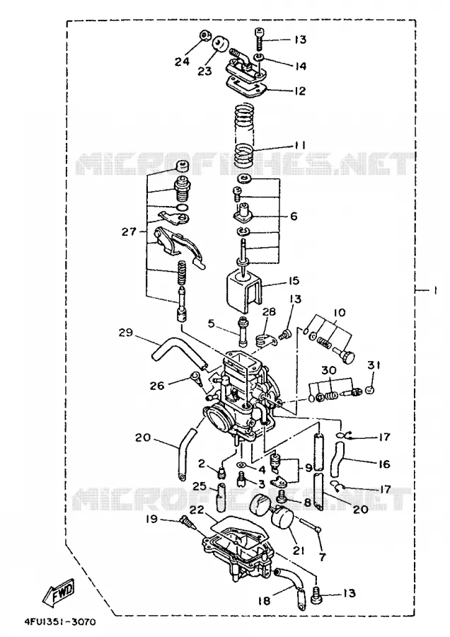 CARBURETOR Yamaha MOTO 125 1993 TDR  TDR125