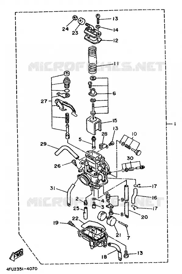 CARBURETOR Yamaha MOTO 125 1994 TDR  TDR125