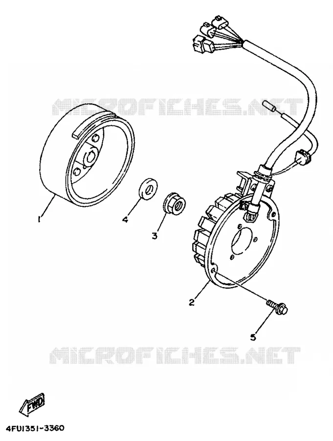 IGNITION Yamaha MOTO 125 1994 TDR  TDR125