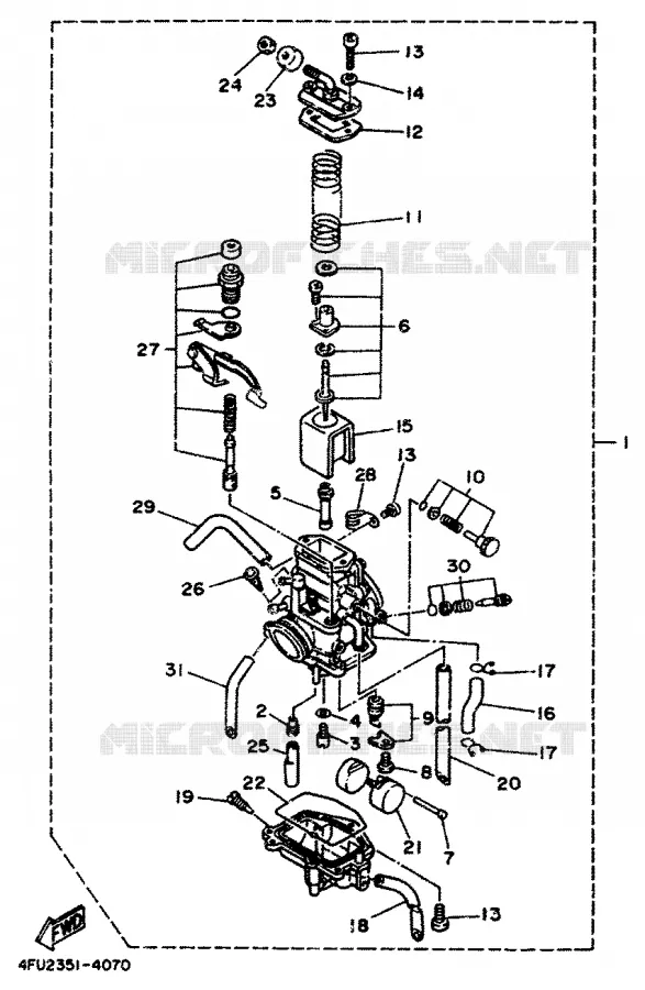 CARBURETOR Yamaha MOTO 125 1995 TDR  TDR125