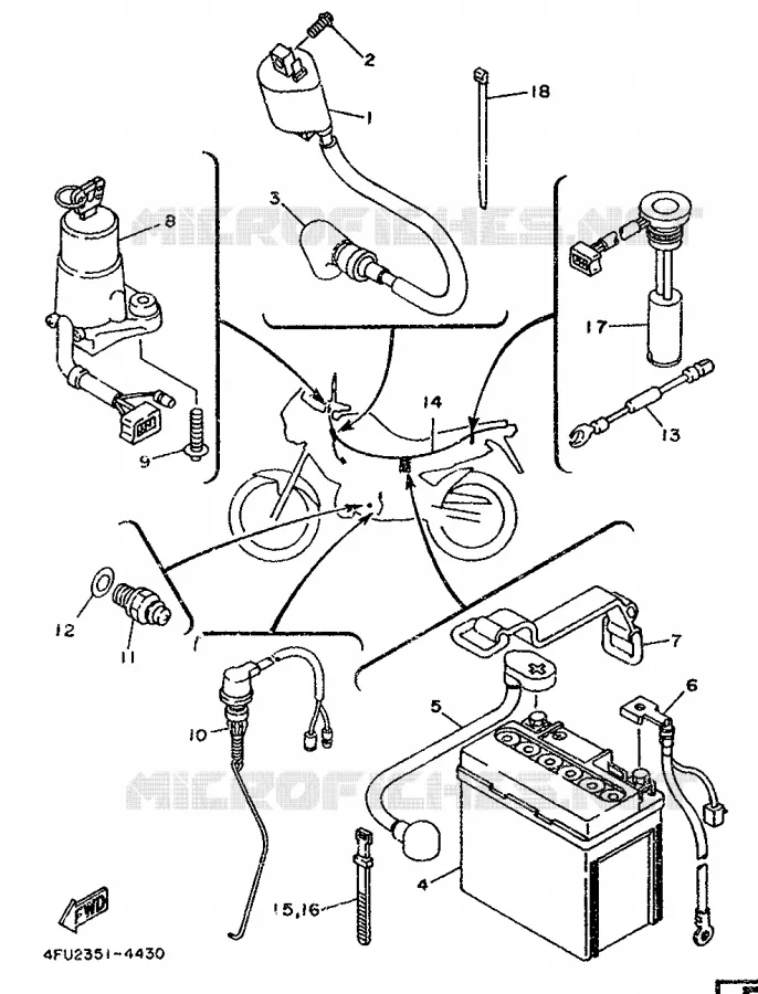 ELECTRICAL 1 Yamaha MOTO 125 1995 TDR  TDR125