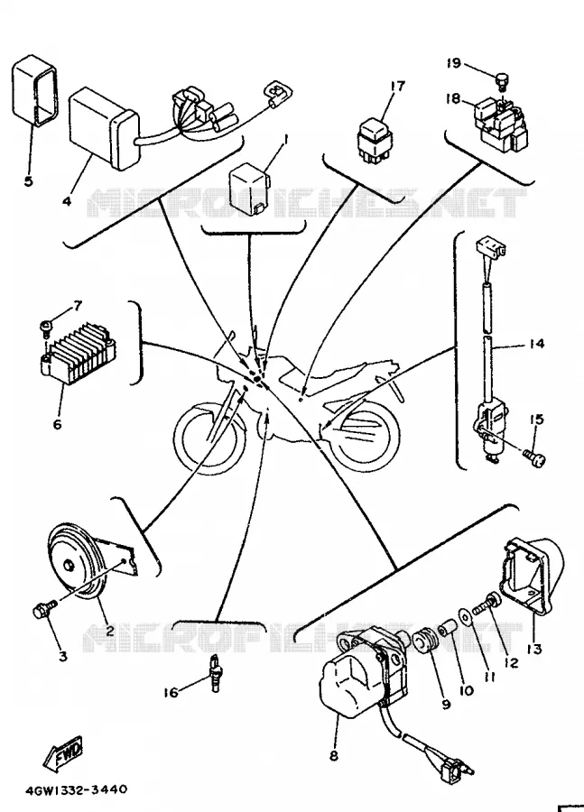 ELECTRICAL 2 Yamaha MOTO 125 1995 TDR  TDR125