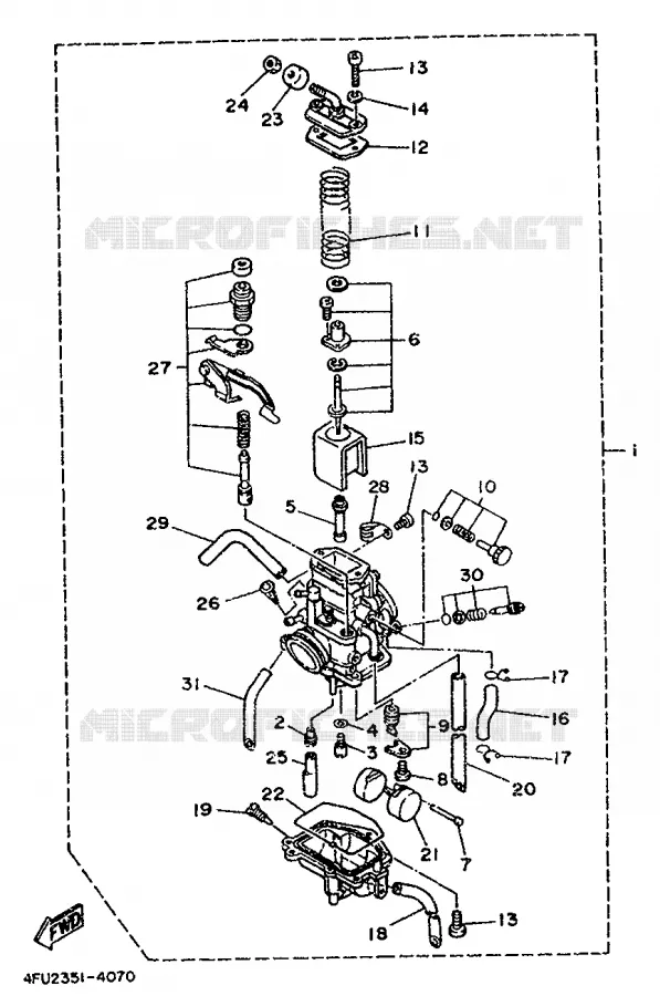 CARBURETOR Yamaha MOTO 125 1996 TDR  TDR125