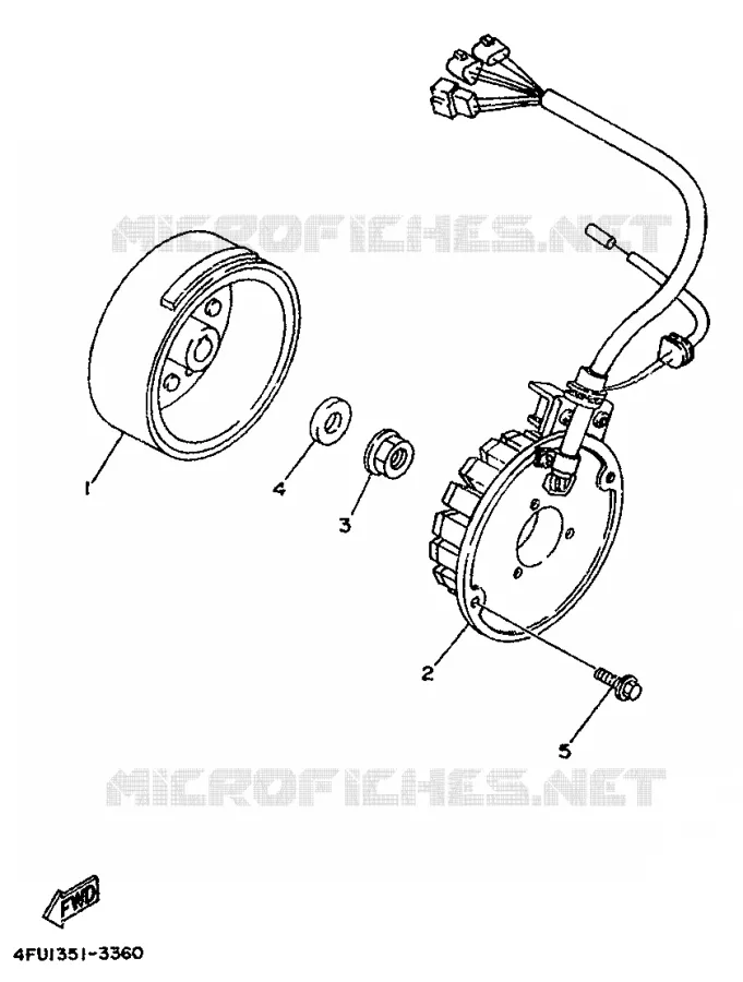 IGNITION Yamaha MOTO 125 1996 TDR  TDR125