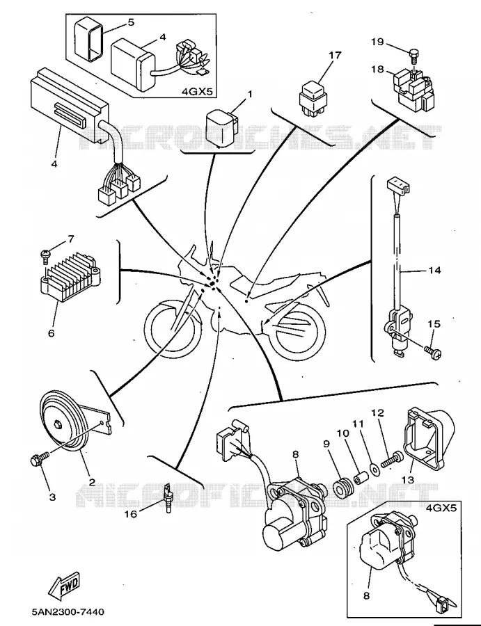 ELECTRICAL 2 Yamaha MOTO 125 1997 TDR  TDR125