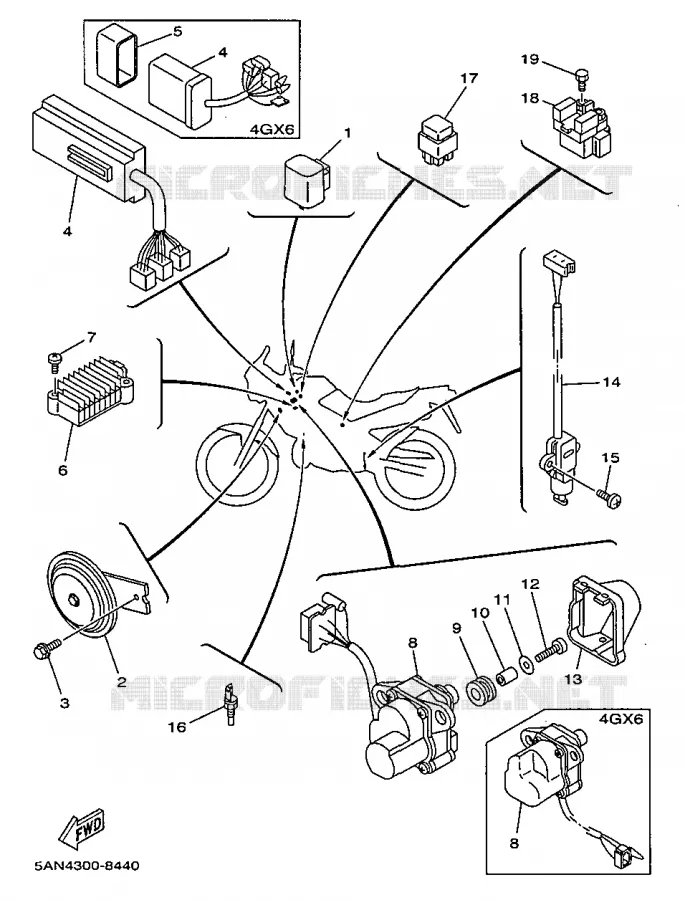 ELECTRICAL 2 Yamaha MOTO 125 1998 TDR  TDR125