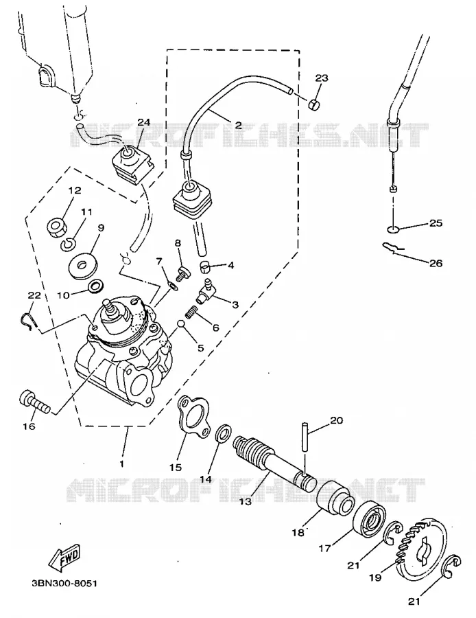 OIL PUMP Yamaha MOTO 125 1998 TDR  TDR125
