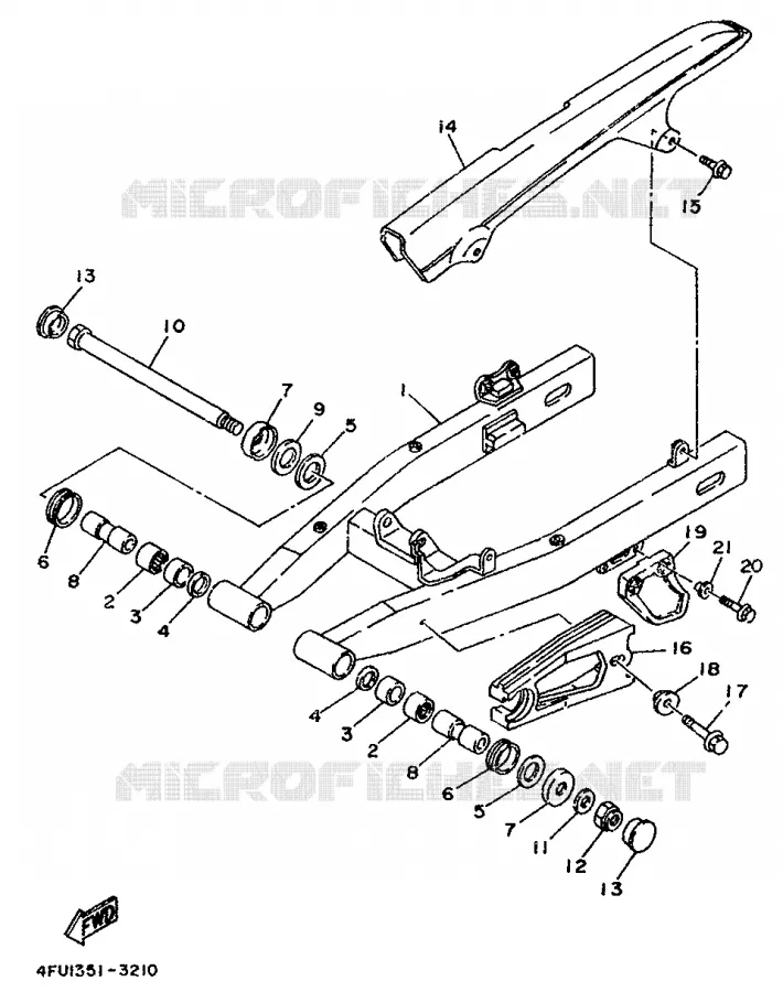 SWINGARM Yamaha MOTO 125 1998 TDR  TDR125