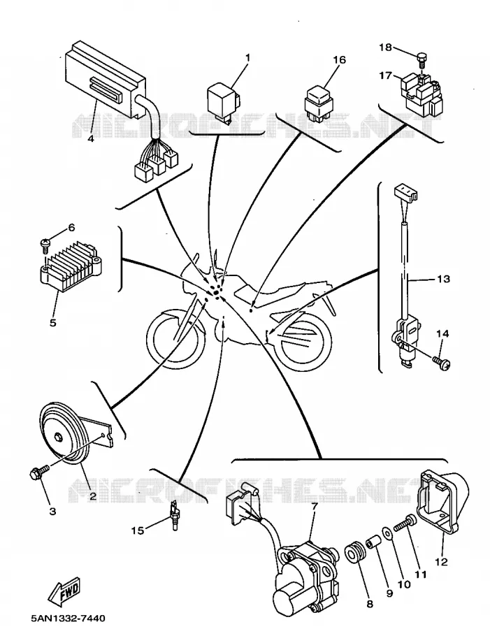 ELECTRICAL 2 Yamaha MOTO 125 1998 TDR  TDR125