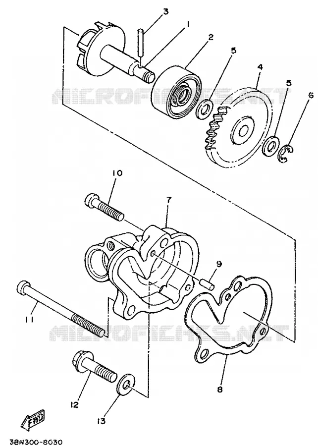 WATERPUMP Yamaha MOTO 125 1998 TDR  TDR125
