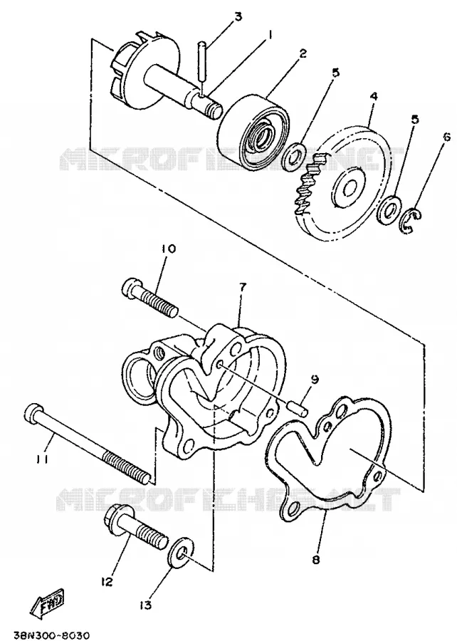 WATERPUMP Yamaha MOTO 125 1998 TDR  TDR125