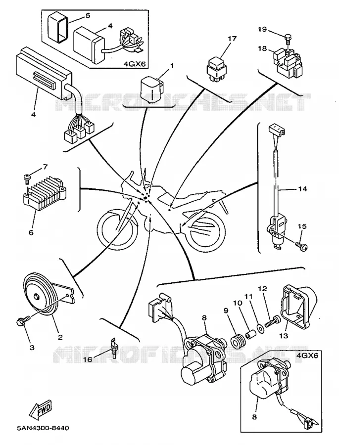ELECTRICAL 2 Yamaha MOTO 125 1998 TDR  TDR125