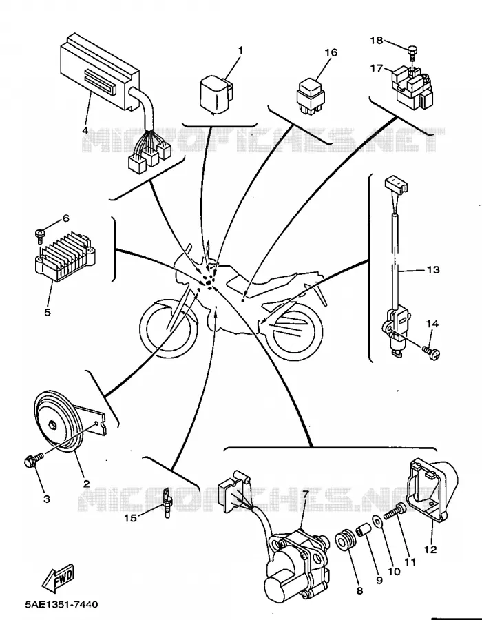 ELECTRICAL 2 Yamaha MOTO 125 1999 TDR  TDR125