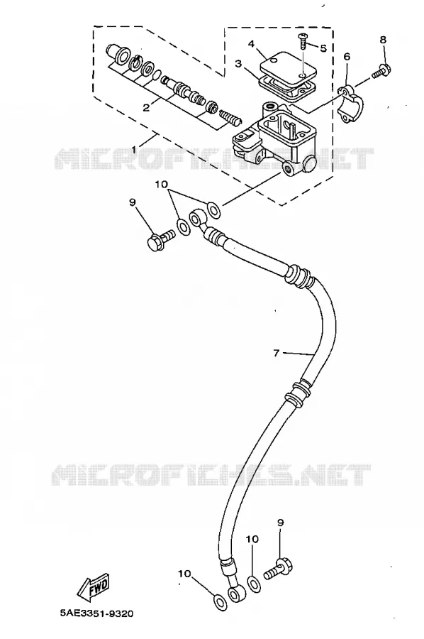 FRONT MASTER CYLINDER Yamaha MOTO 125 1999 TDR  TDR125