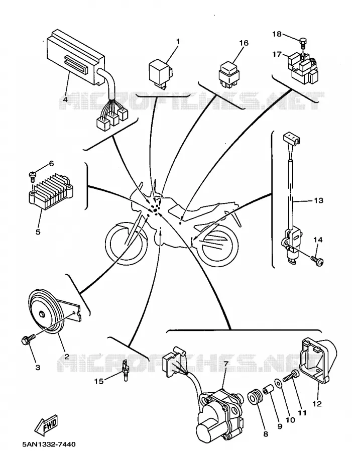 ELECTRICAL 2 Yamaha MOTO 125 1999 TDR  TDR125